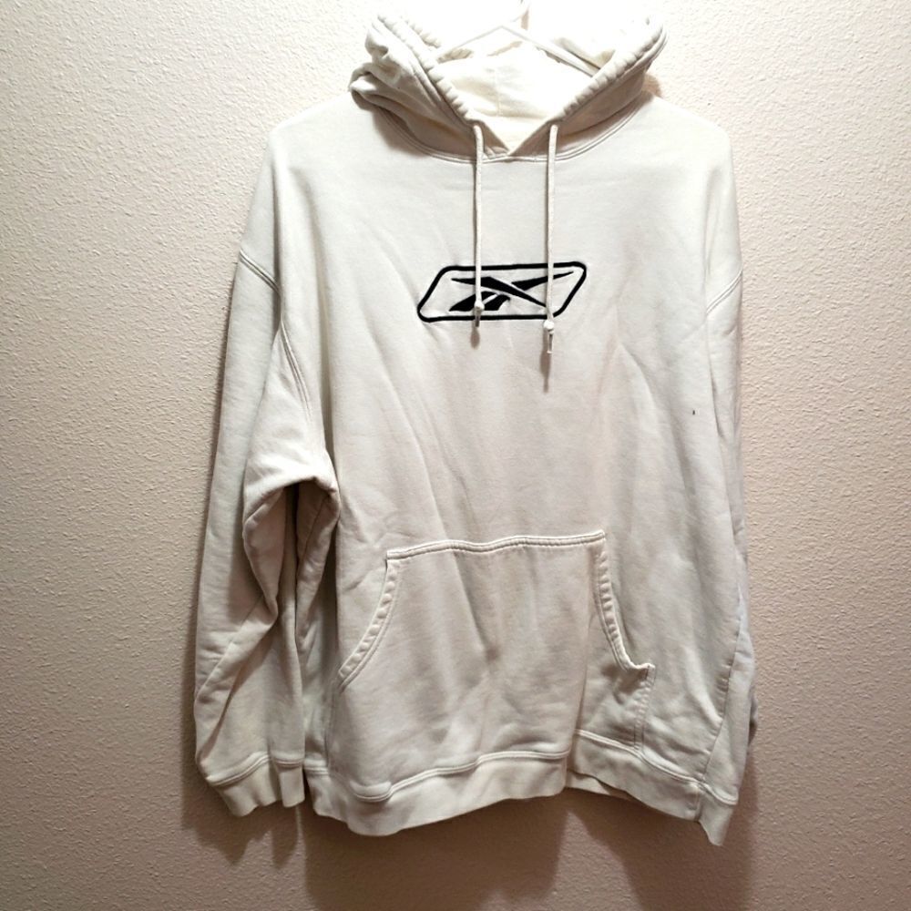 Reebok hoodie, white, M